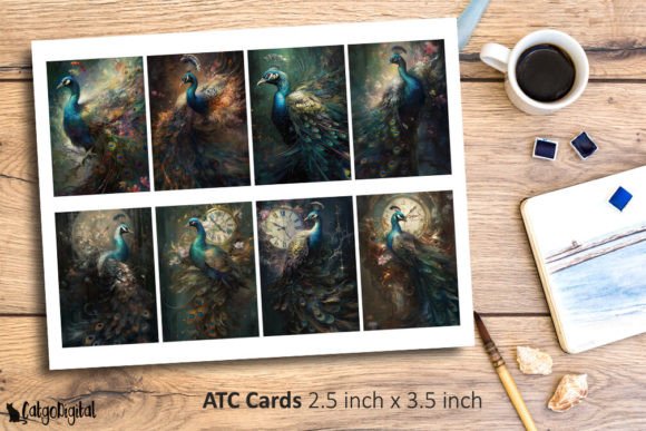 Download Printable Peacocks ATC Cards - Atc Collection